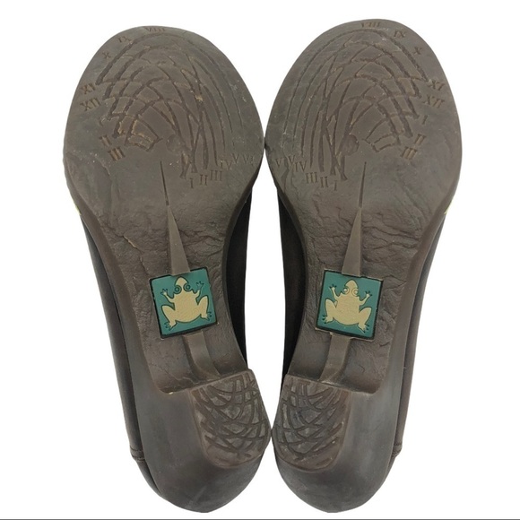 El Naturalista Brown Leather Slip On Heeled Ankle Boots Size 7 - Picture 10 of 10